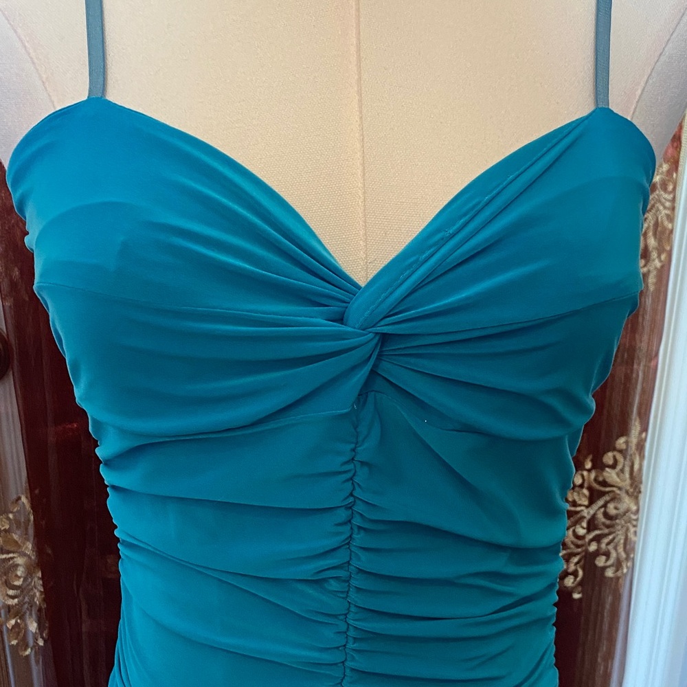 Seduction Blue Ruched Mini Dress